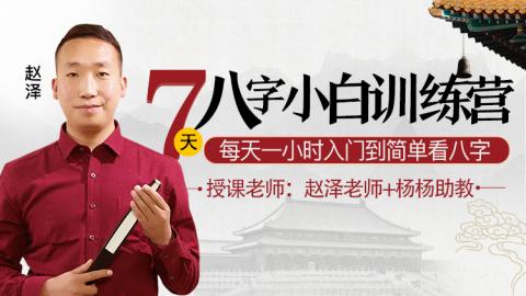 7天八字命理小白训练营