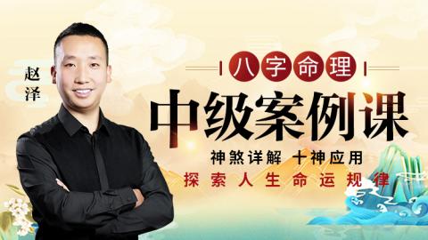 八字命理中级案例课-赵泽老师