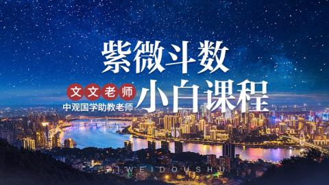 【文文老师直播回放】紫微斗数的基础入门